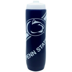 navy squeeze bottle with white Penn State, Athletic Logo, and top